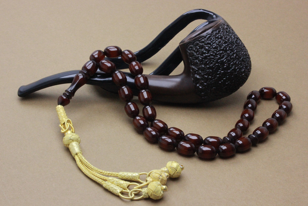 Sürmeli Ateş Kehribar Tesbih