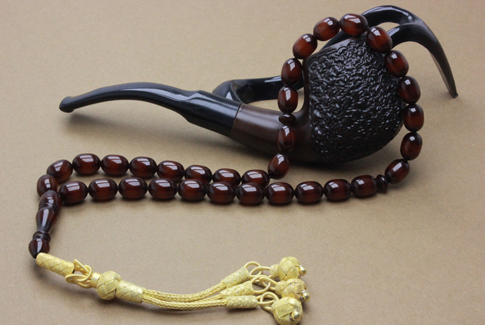 Sürmeli Ateş Kehribar Tesbih